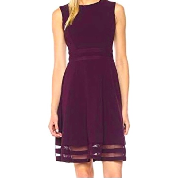 Calvin Klein Fit and Flare Dress - Picture 1 of 4
